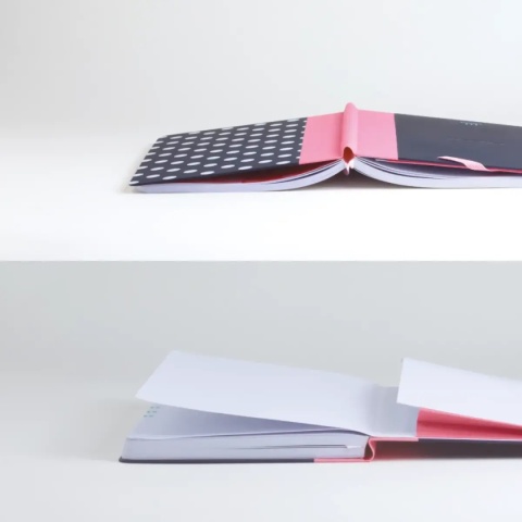MILAN Paperbook Dots notes A5 w kratkę 208 stron twarda oprawa 57053DT