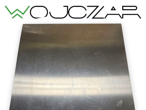 Stolnica deska do krojenia INOXLM 50 x 50 cm stal nierdzewna rant 2 cm do ciasta