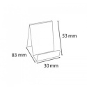 Exacompta 88058D stojak ekspozycyjny akrylowy 83x53x30 mm 1 szt.