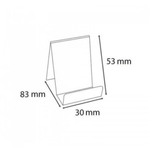 Exacompta 88058D stojak ekspozycyjny akrylowy 83x53x30 mm 1 szt.