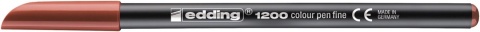 Edding 1200 pisak flamaster cienkopis 1 mm brązowy 4-1200007