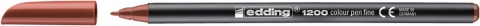 Edding 1200 pisak flamaster cienkopis 1 mm brązowy 4-1200007