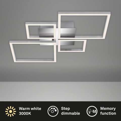 Plafon LED Briloner Frame 48W 4000 lm 3000K 75 cm ściemniany