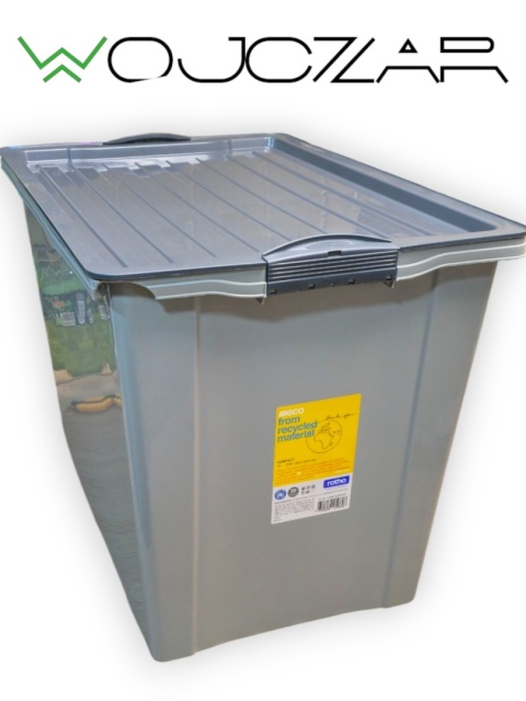 Rotho Compact ECO pojemnik 70L na kółkach z pokrywą cappuccino