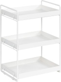 Regał kuchenny VINILITE 3-poziomowy metalowy organizer biały 41 cm